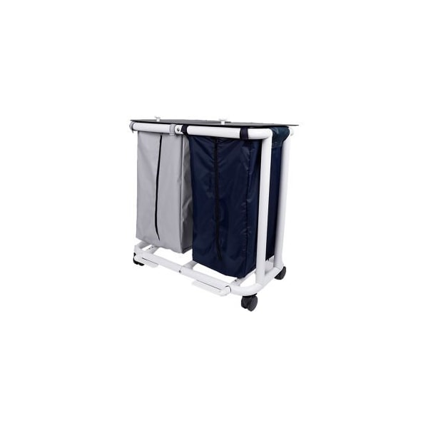 Mor-Medical International Mor Medical International Deluxe New Era Patented Double Hamper, Large, Black/White DNE-LG-D-FP - main